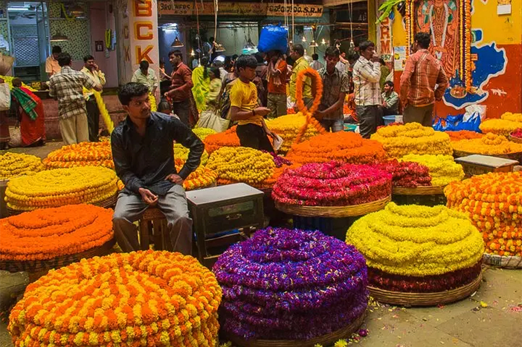 Ghazipur Flower Market in Delhi