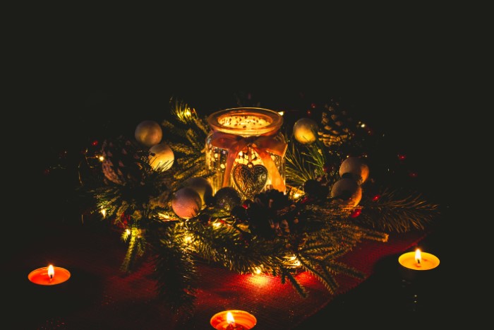 Centerpiece flowers for Christmas 