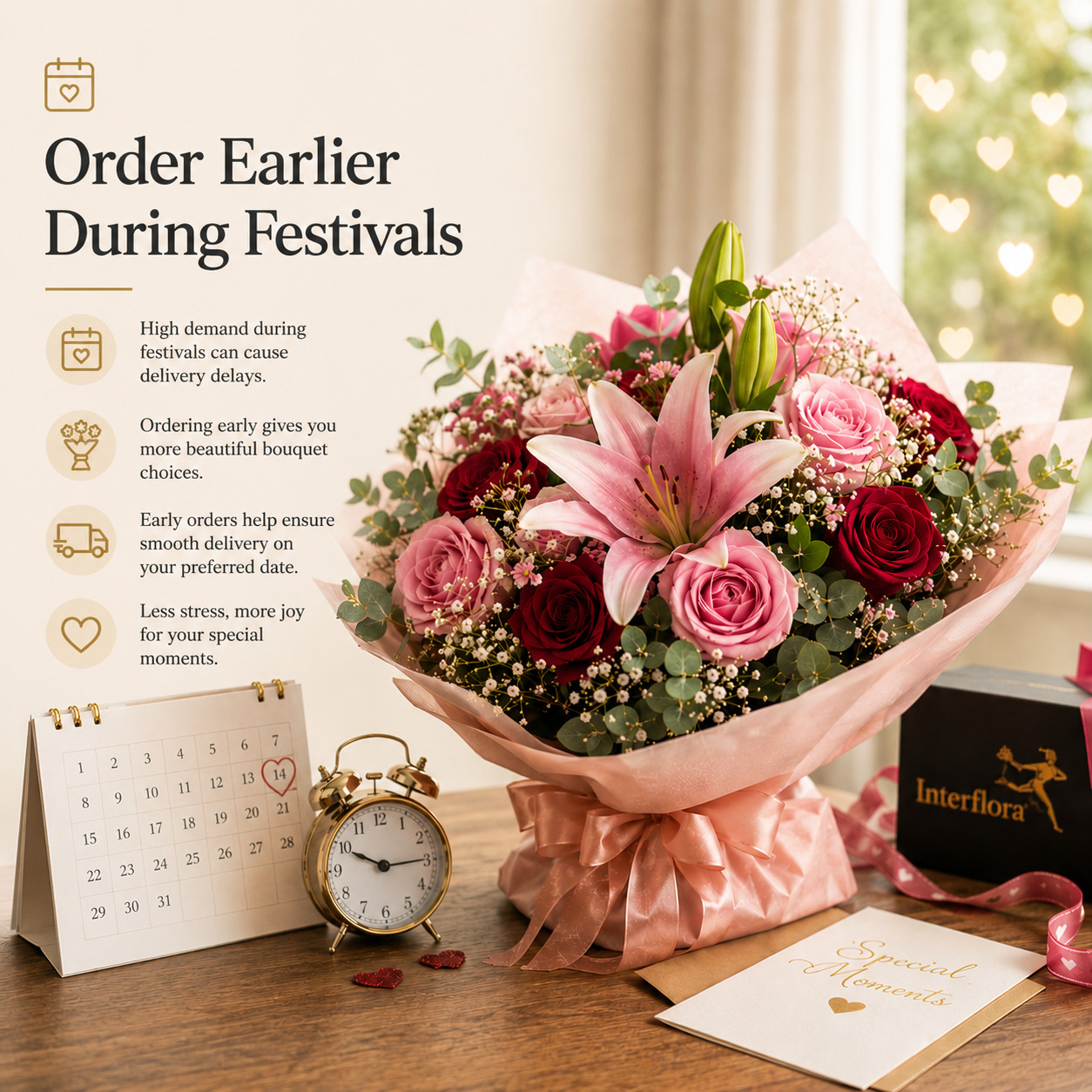 Order Earlier During Festivals